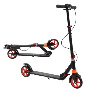 Scooter For Adult&Teens,3 Height Adjustable Easy Folding Red