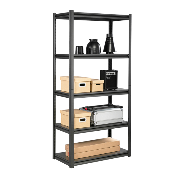 Multi-Use Adjustable Heavy Duty Steel Frame 5-Tier Organizer Silver