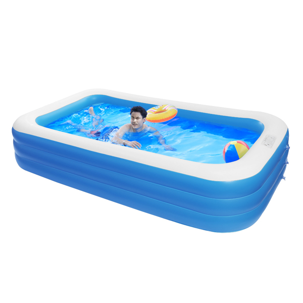 120" x 72" x 22" Inflatable Swimming Pool - Wall Thickness 0.3mm Blue
