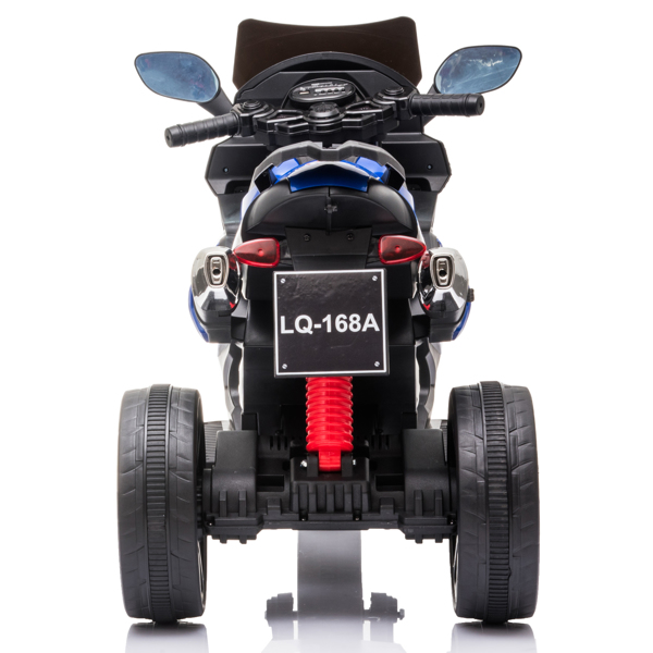 Dual Drive 12V 4.5A.h Children's Motorcycle without Remote Control Blue