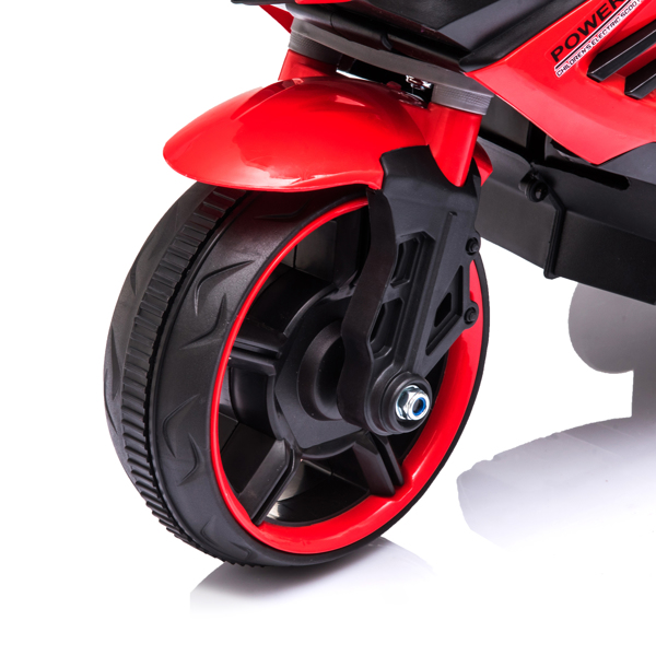 Single Drive 6V 4.5A.h Children's Motorcycle without Remote Control Red