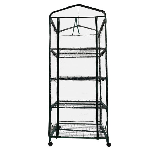 Mini Greenhouse - 4 Tiers Indoor Outdoor Greenhouse With wheels-Use in Any Season for Plants [Weekend can not be shipped, order with caution]