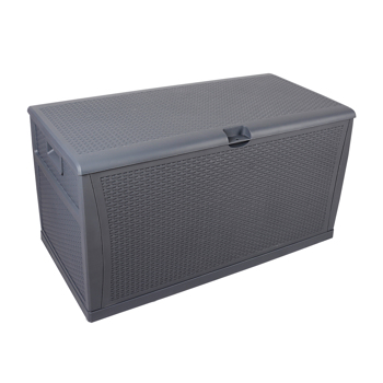 120gal 460L Outdoor Garden Plastic Storage Deck <b style=\\'color:red\\'>Box</b> Chest Tools Cushions Toys Lockable Seat
