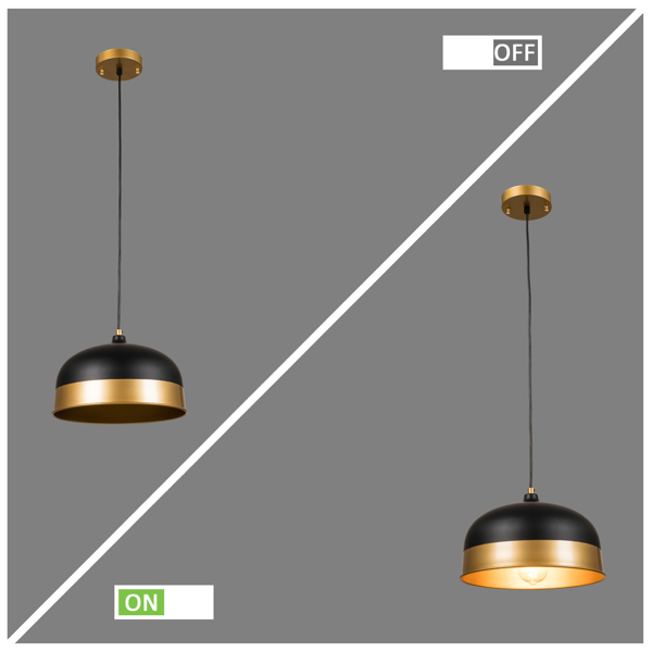 【 Circular 】 Home LED lampshade, lampshade 11.8x11.8inch, dumb black