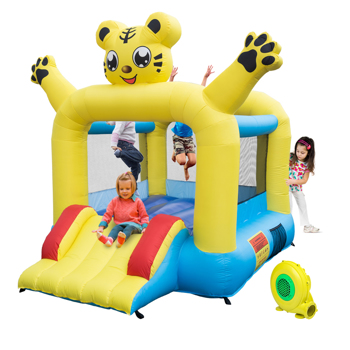 Inflatable Jumping Castle with Slide ，include Air Blower