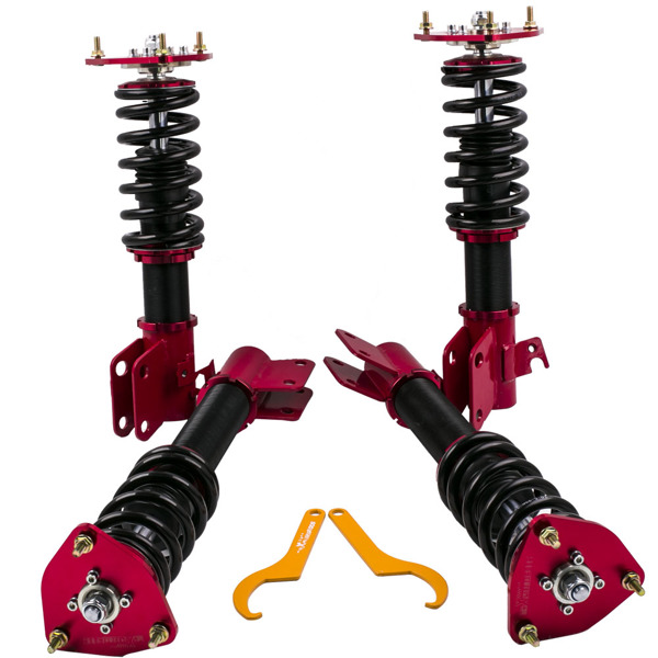 4pcs Shock Struts Coilover Spring Assembly for Subaru Impreza WRX GDA GDB GD9 GGA 2000-2007