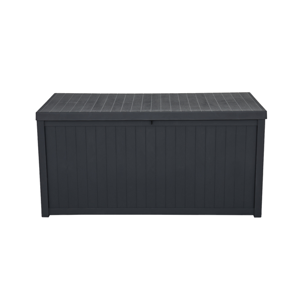 113gal 430L Outdoor Garden Plastic Storage Deck Box Chest Tools Cushions Toys Lockable Seat Waterproof