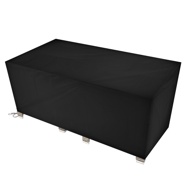 170*94*70cm 210D Oxford Cloth Outdoor Furniture Dust Cover Rain Cover Outdoor Table And Chair Cover Black