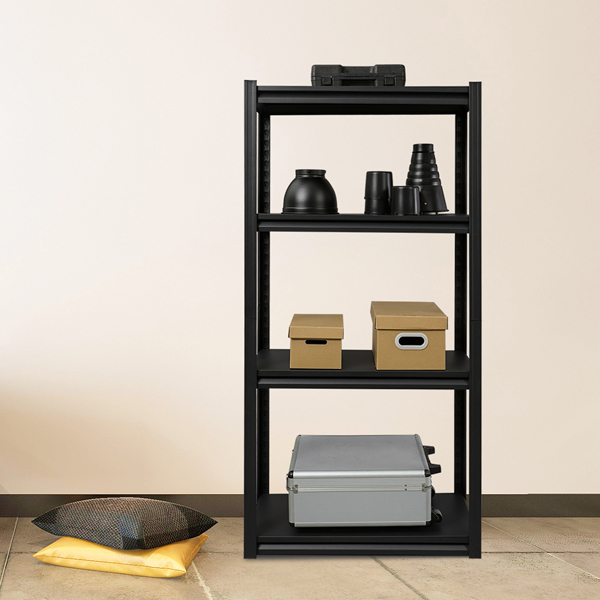 Heavy Duty Steel Frame 5-Tier Organizer with Adjustable Shelves Matt black