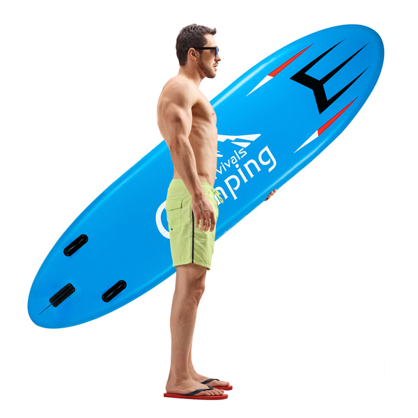 KS-SP1009 11' Adult Inflatable SUP Stand Up Paddle Board Blue & Gray & Black