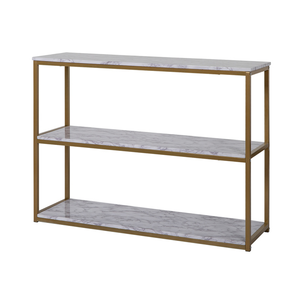 3-Tier Console Sofa Table, Industrial Table for Living Room, Entry Way, Hallway