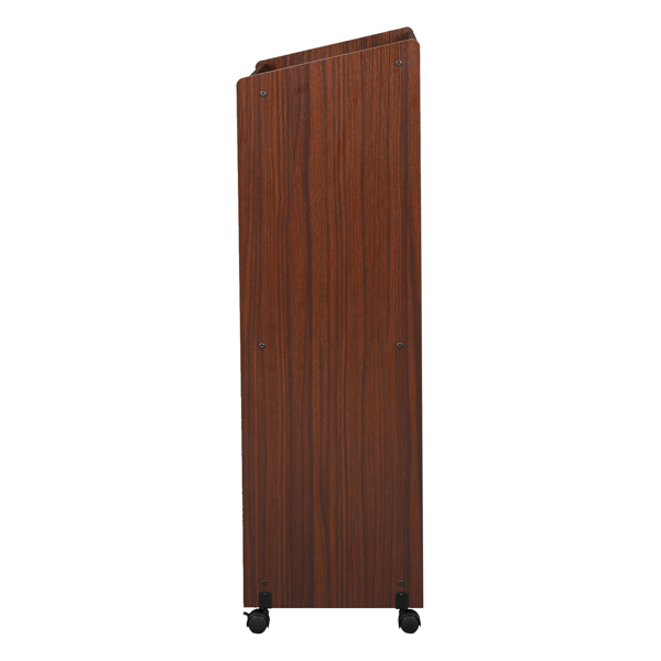 Wooden Removable With Compartments Podium Table Walnut