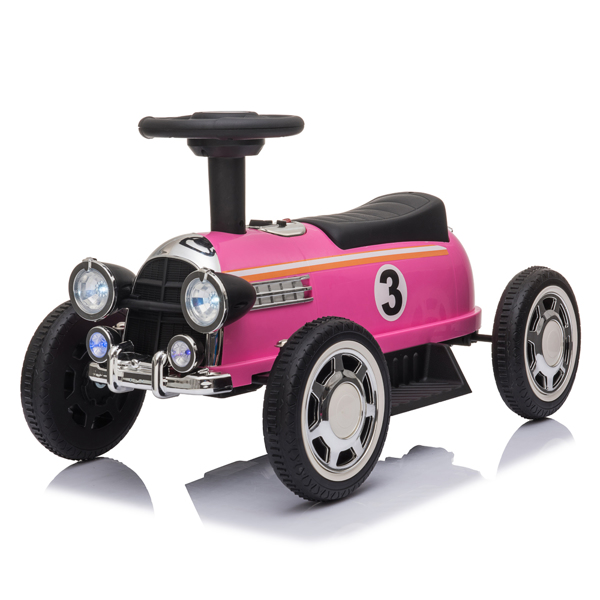 Kids Electric Ride On Car With Music Player   LED Lights 6V Pink