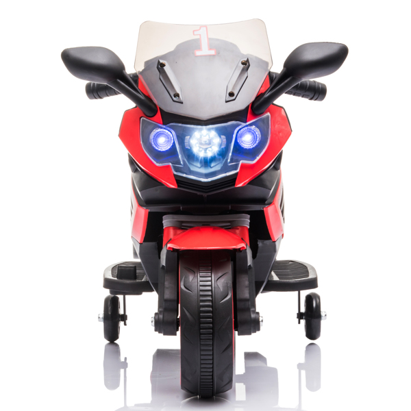 Single Drive 6V 4.5A.h Children's Motorcycle without Remote Control Red