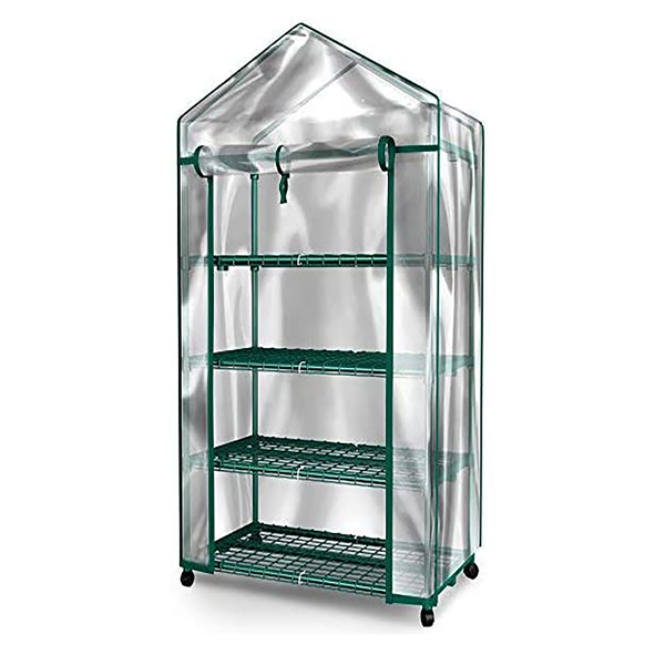 Mini Greenhouse - 4 Tiers Indoor Outdoor Greenhouse With wheels-Use in Any Season for Plants [Weekend can not be shipped, order with caution]