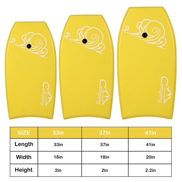 37in 25kg Water Kid/Youth Surfboard Yellow