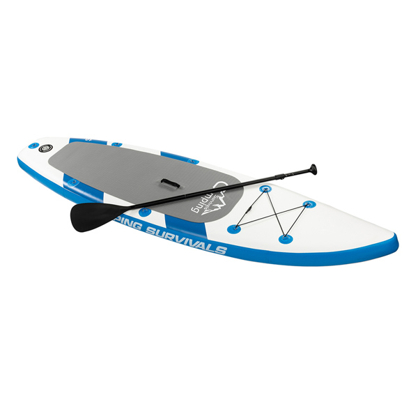 10 Feet Paddle Board Inflatable Surfboard Blue and White
