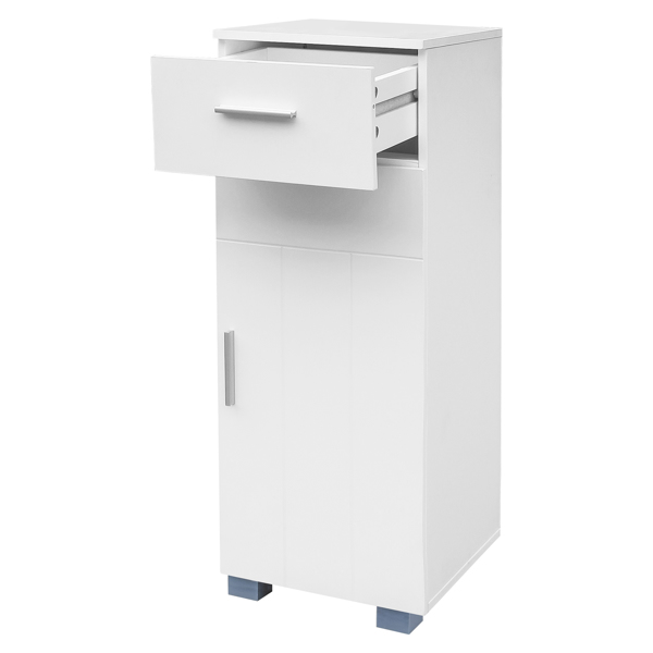 Bonnlo Single Drawer Single Door Bathroom Cabinet White