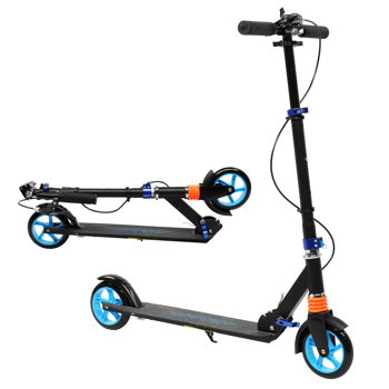 Scooter for Adult&Teens,3 Height Adjustable Easy Folding  Blue