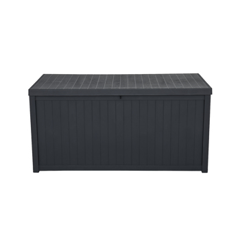113gal 430L Outdoor Garden Plastic Storage Deck <b style=\\'color:red\\'>Box</b> Chest Tools Cushions Toys Lockable Seat