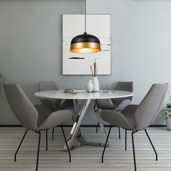 【 Circular 】 Home LED lampshade, lampshade 11.8x11.8inch, dumb black