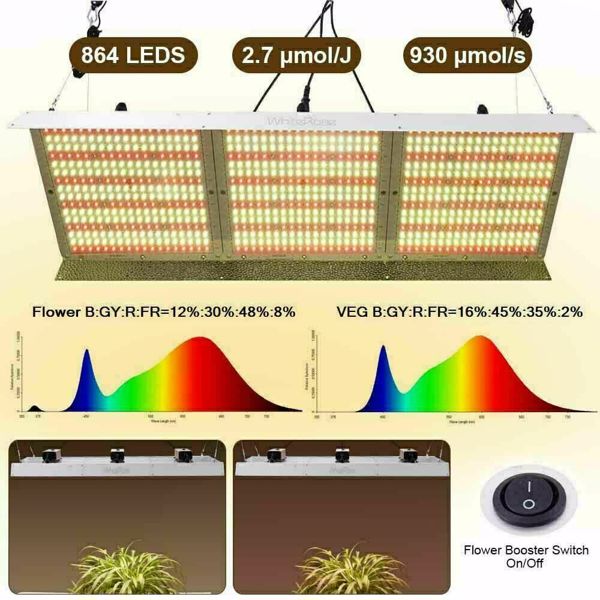 6000W LED Grow Light Full Spectrum VEG & Bloom Dual Switch Indoor Plants Switch