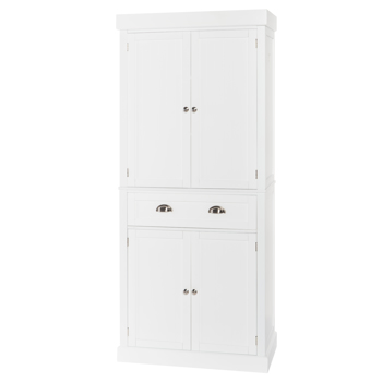 FCH Single Drawer Double Door Storage Cabinet White