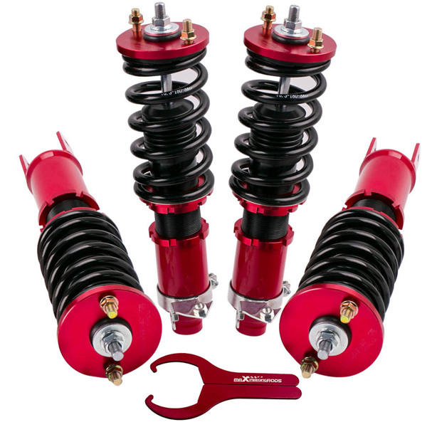 Coilover Suspension Kit 24 Ways Adjust Damper for Honda Civic 1992-2000 EK EJ & Del Sol 1993-1997 Shock Absorber