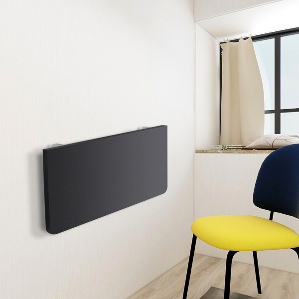 Folding Wall-mounted Desk Black