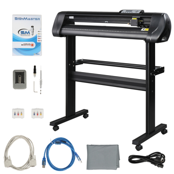 28\\" Professional Vinyl Cutting Plotter with Stand Comes with Easy-to-use Design and SIGNMASTER Software