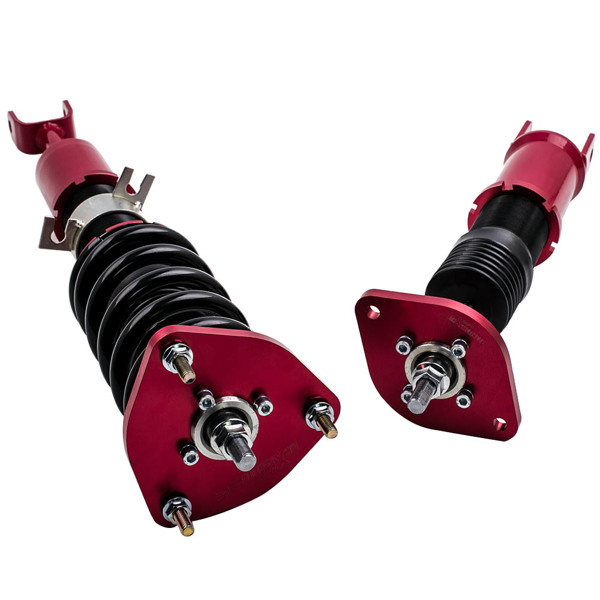 Coilover Lowering Suspension Kit fit for Nissan Fairlady Z 350Z Z33 2003-2008 Adjustable height Red Struts