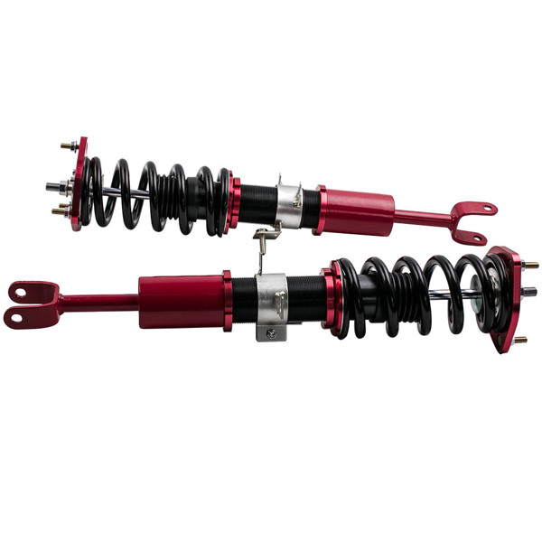 Coilover Lowering Suspension Kit fit for Nissan Fairlady Z 350Z Z33 2003-2008 Adjustable height Red Struts