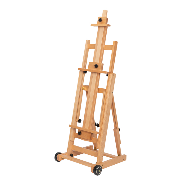Balanced Dual-Purpose Large Painting Cart with Wheels Easel