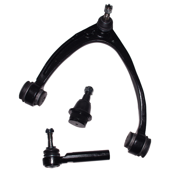 2 Front Upper Control Arm w/Ball Joints   Lower Ball Joints & Outer Tie Rod Set