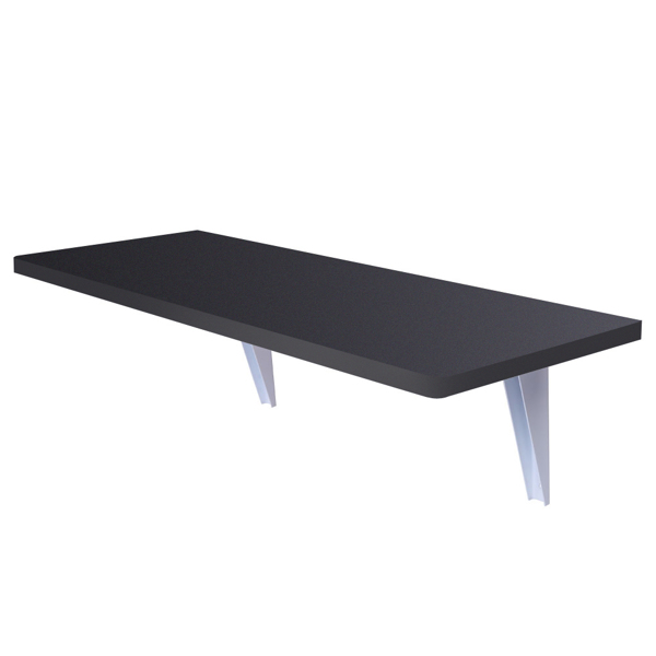 Folding Wall-mounted Desk Black