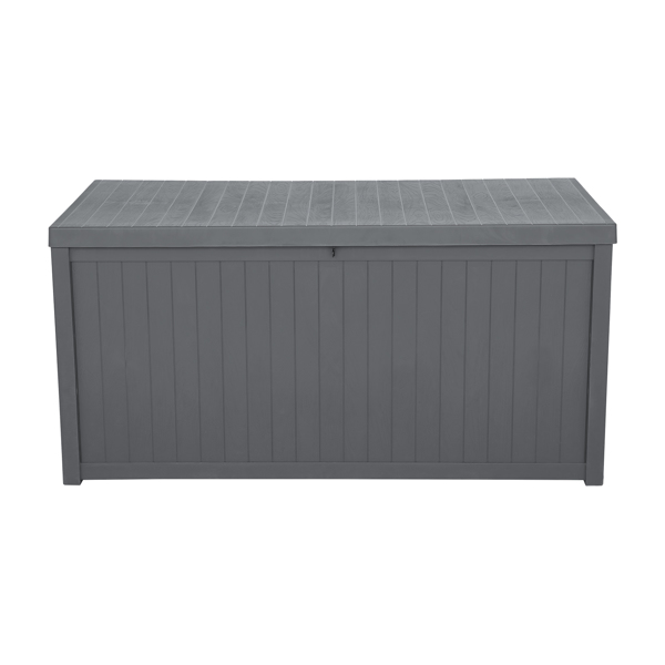 113gal 430L Outdoor Garden Plastic Storage Deck Box Chest Tools Cushions Toys Lockable Seat Waterproof