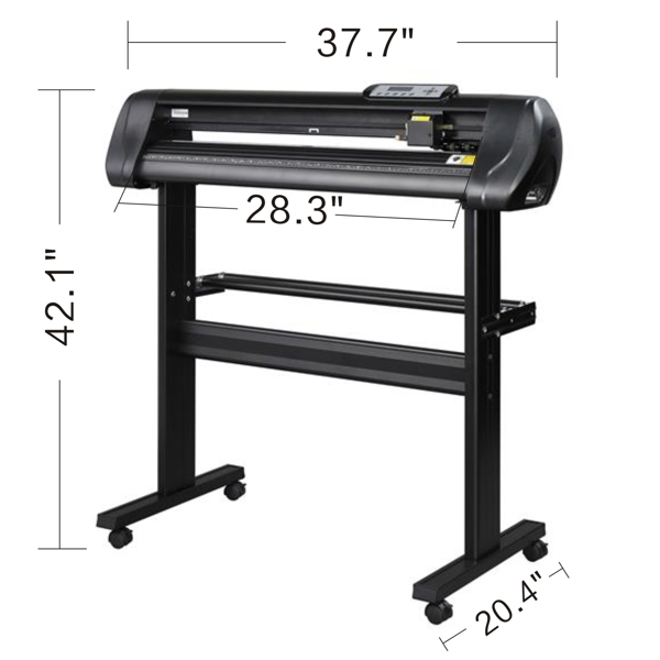 28" Professional Vinyl Cutting Plotter with Stand Comes with Easy-to-use Design and SIGNMASTER Software