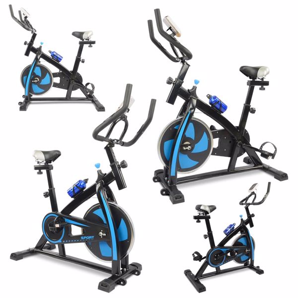Stationary Exercise Bike Fitness Cycling Bicycle Cardio Home Sport Gym Training Blue