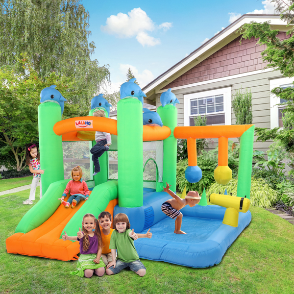Inflatable Jumping Castle with Pool and Slide
