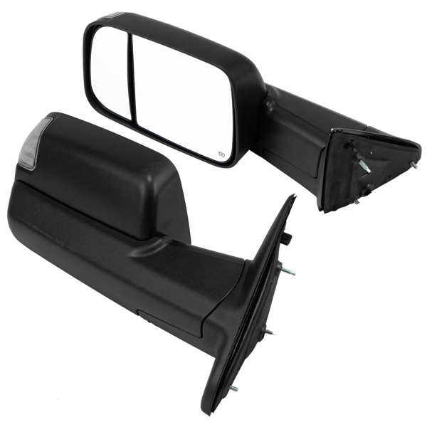 2013-2015 Dodge Ram 1500 2500 Power Heated Flip Up Towing Mirrors w/LED Puddle
