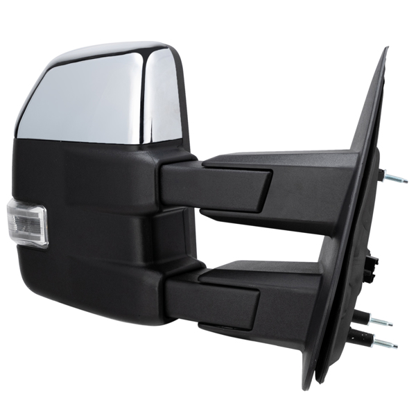 For 2007-2014 Ford F150 Chrome Power Heated Telescoping Tow Mirrors LED Signal