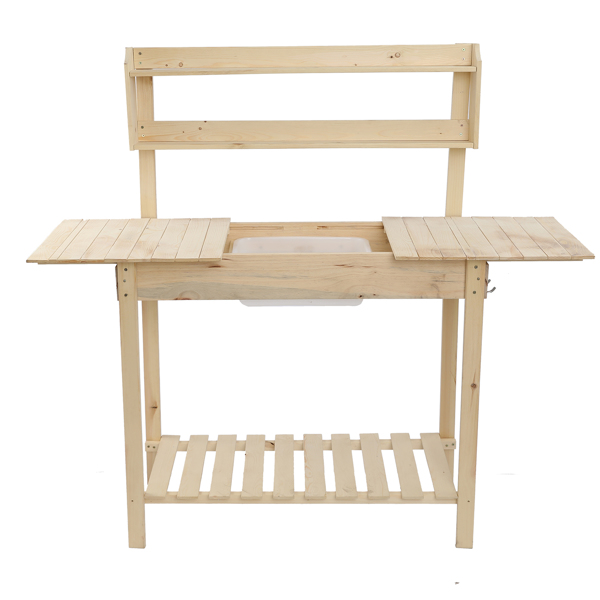 Wooden Garden Workbench Sliding Table Top