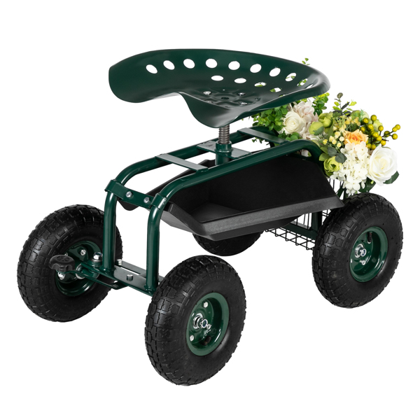 75*45*47cm Iron Short Handle Garden Seat Car