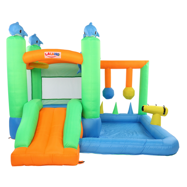 Inflatable Jumping Castle with Pool and Slide