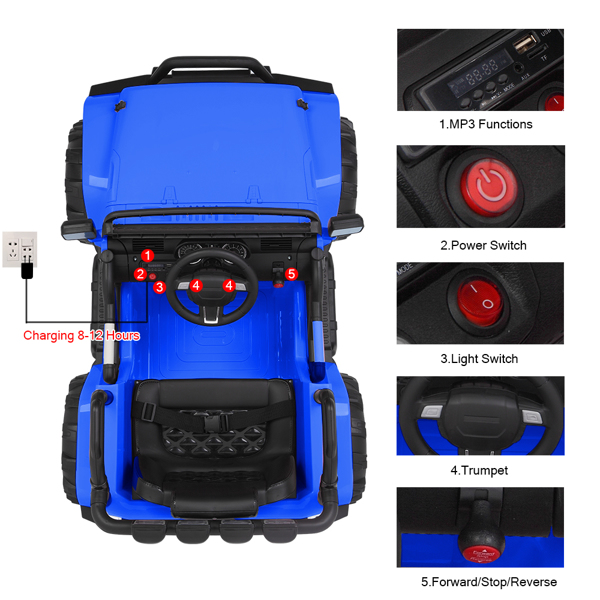 LEADZM LZ-905 Remodeled Dual Drive 45W * 2 Battery 12V7AH * 1 With 2.4G Remote Control Blue 