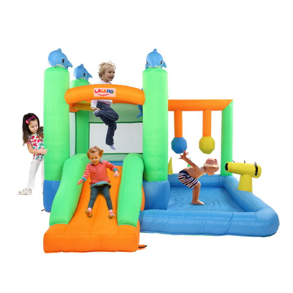 Inflatable Jumping Castle with Pool and Slide