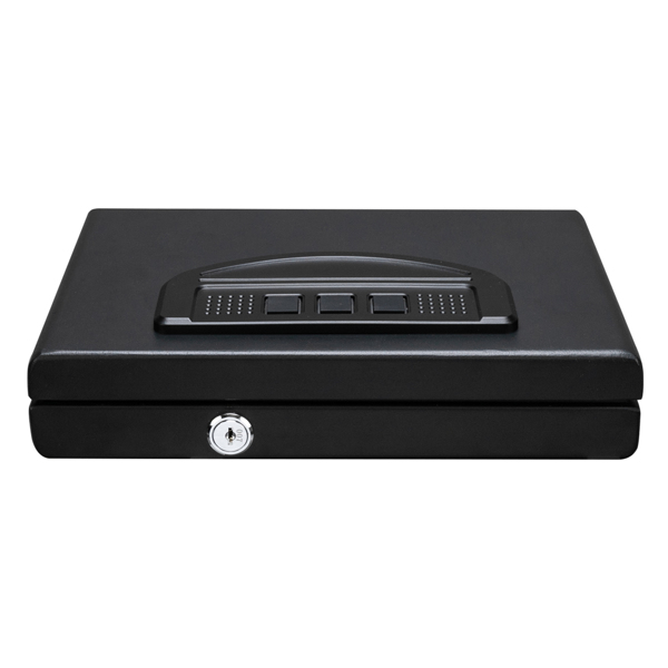 Bonnlo PSD-280 Small Pistol Case Single Capacity Keyboard Lock Black Water Ripple Box