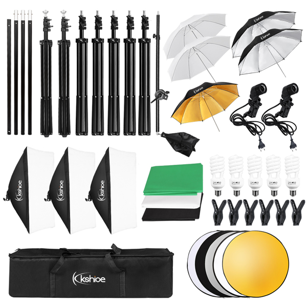 Kshioe PK002 Soft Light Box Soft Umbrella Plus Five-In-One Reflector Set