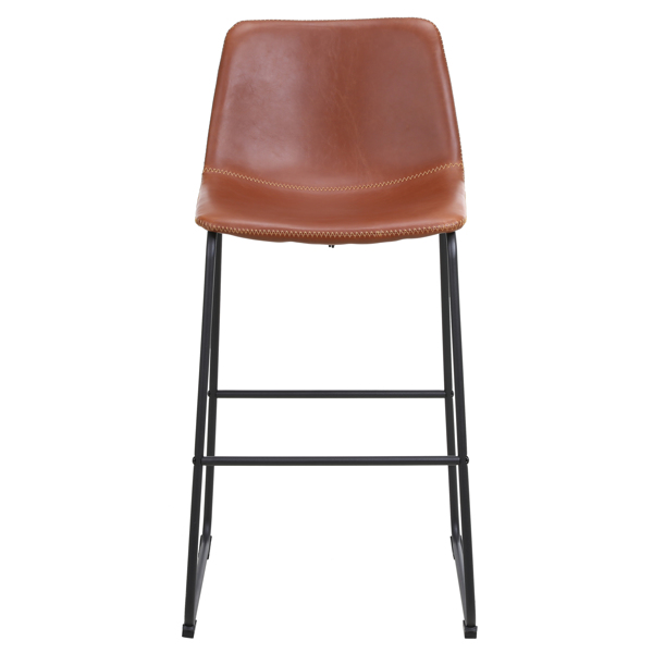 FCH 2pcs Wrought Iron Bar Stool Up to 47*35*100cm Bronze Color N101