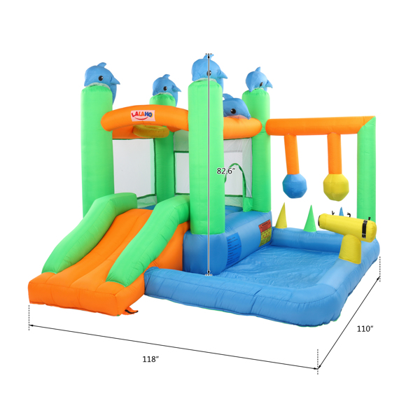 Inflatable Jumping Castle with Pool and Slide